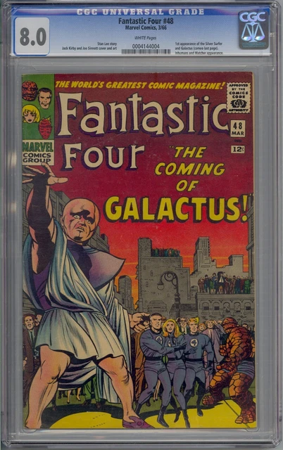 Fantastic Four #48 Cgc 8.0 1St Silver Surfer Galactus Watcher Jack Kirby