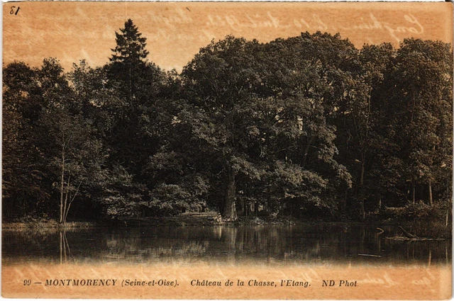 CPA Montmorency Chateau de la Chasse, l'Etang FRANCE (1330847)