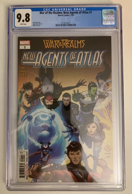 War of the Realms New Agents Atlas #1 CGC 9.8 1st Wave, Aero, Luna Snow,Crescent