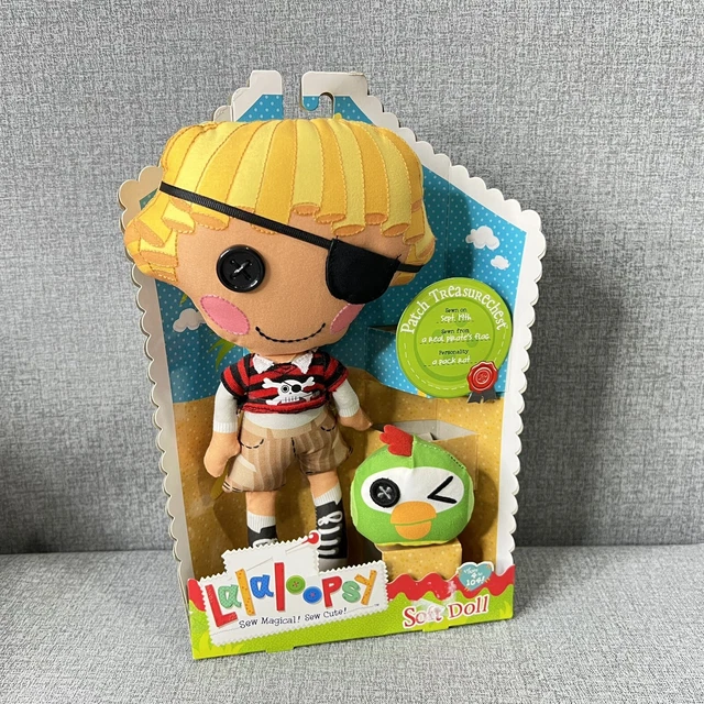 Lalaloopsy Pirate Patch Treasure chest Boy Plush Stuffed Soft Doll 10 inch New