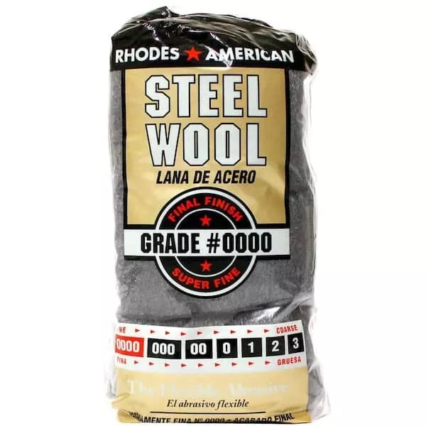 Steel Wool 12 pad Super Fine Grade #0000 Rhodes American Final Finish 2