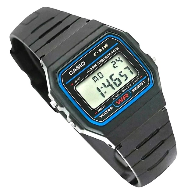 orologio casio da uomo per donna digitale nero vintage di in resina sveglia luce