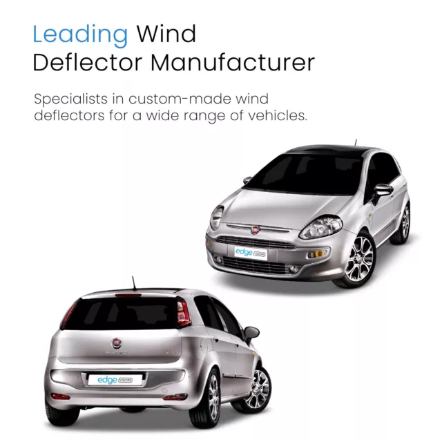 FIAT Grande Punto/EVO 2006-2019 5 Door Hatchback Wind Deflectors 4pc Edgevisors 2
