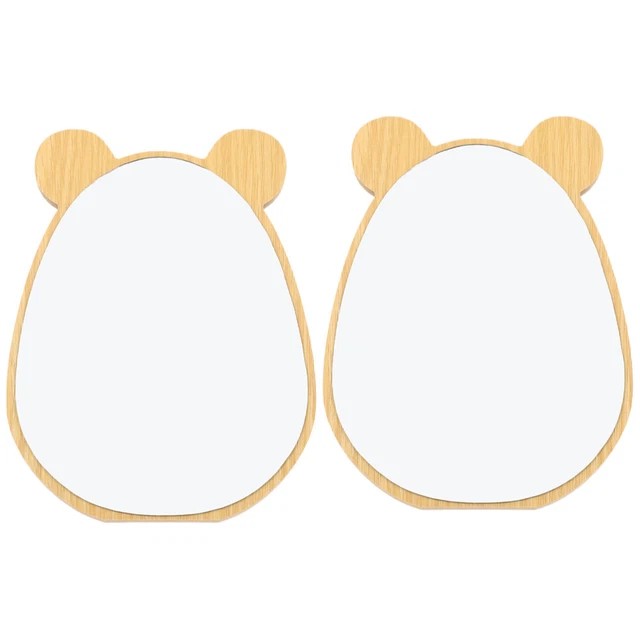 2 Sets Wandspiegel Im Badezimmer Desktop-Spiegel Tragbarer Schreibtisch Bilden