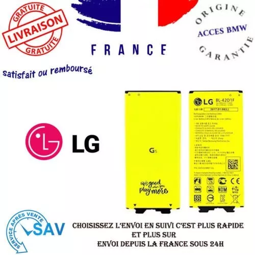 Originale batterie LG BL-42D1F Pour LG G5 BL-42D1F