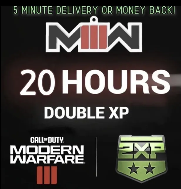 Call Of Duty Modern Warfare 3 III [COD MW3] 20 Hours Double XP 2XP 🔥 INSTANT 🔥