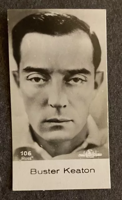 Film Star, BUSTER KEATON: Scarce German BULGARIA Tobacco Card (1931)