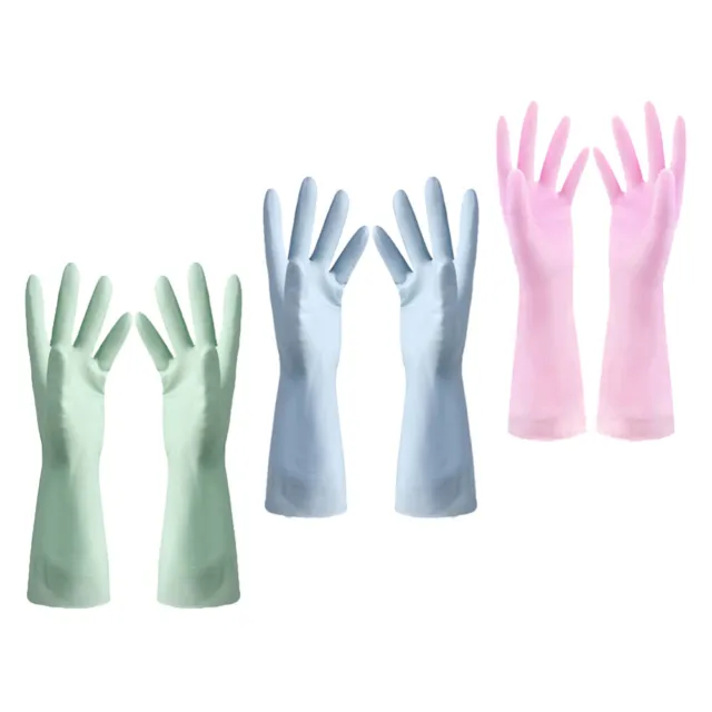 3 paires de gants ménagers Gants de lave-vaisselle en caoutchouc Épaisseur  supplémentaire