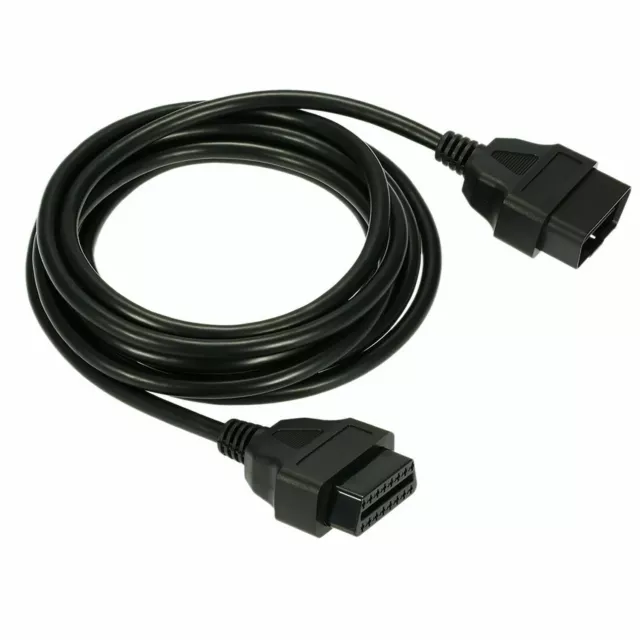 OBD2 16Pin Male To Female 2M Extension Cable For Diagnostic Connector Adapter AT