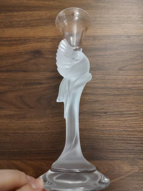 Igor carl faberge frosted dove singular candlestick 9 in Igor carl faberge frosted dove singular candlestick 9 in