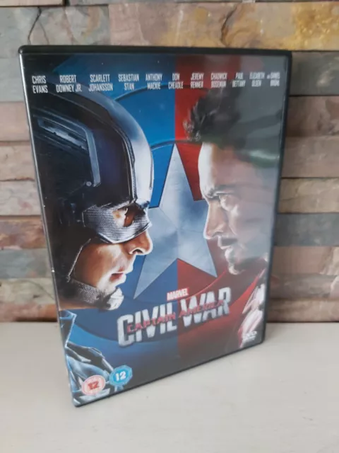 MARVEL CAPTAIN AMERICAN CIVIL WAR DVD - UK - Fast/Free Posting