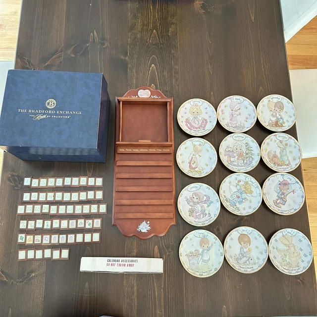 BRADFORD EXCHANGE PERPETUAL Wall Calendar Complete Set Plates Box