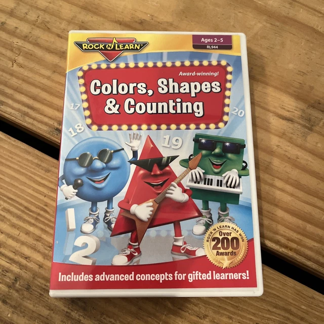 COLORS, SHAPES & Counting Rock 'N Learn DVD By Rock 'N Learn VERY