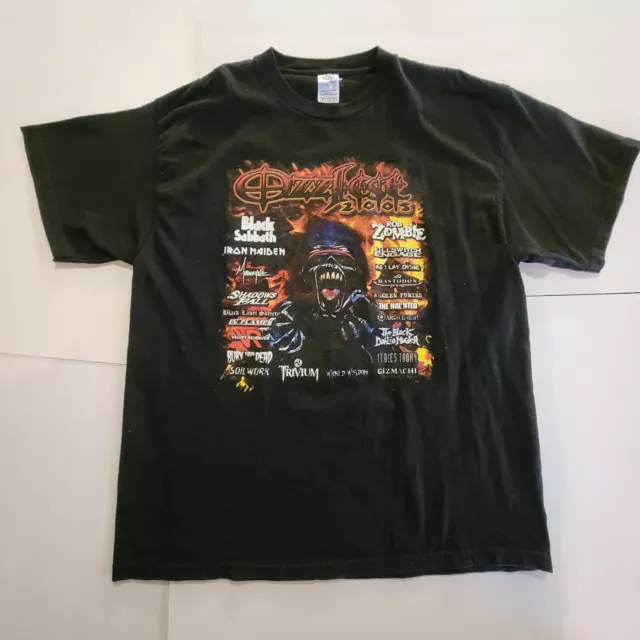 OZZFEST 2005 Ozzy Osbourne Black Sabbath Concert Tour Graphic T-Shirt Size XL