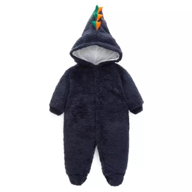 fr Newborn Baby Boy Clothes Plush Long-Sleeves Rompers Cute Cartoon Jumpsuits