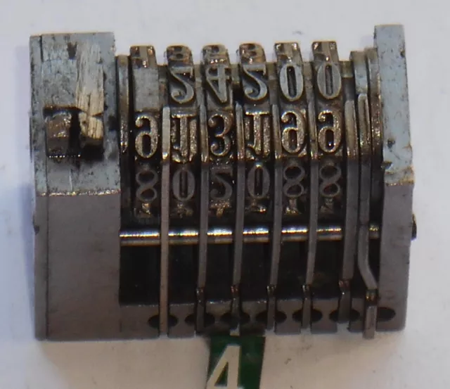 DOLD |  letterpress numbering machine | 4 2