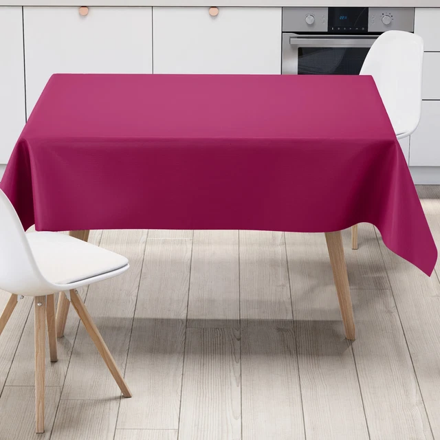 Nappe En Toile Cirée Lavable, Nappe En Plastique, Lisse, Bord