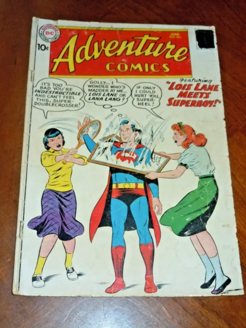 ADVENTURE COMICS #261 (1959) G-VG (3.0) Aquaman Green Arrow SUPERBOY Lois Lane