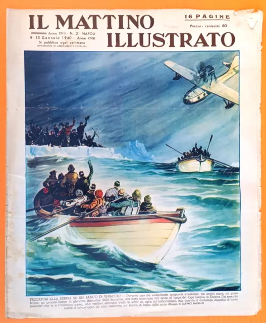 PESCATORI ALLA DERIVA da IL MATTINO ILLUSTRATO R@R@ RIVISTA PRIMI 900-12162
