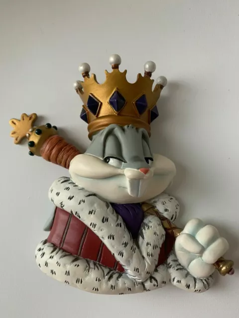 Extremely Rare! Looney Tunes Bugs Bunny as King Figurine LE of 2500 Bust Statue