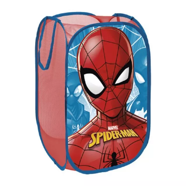 Corbeille / Panier Rangement POP UP SPIDERMAN -  Déco Chambre Enfants