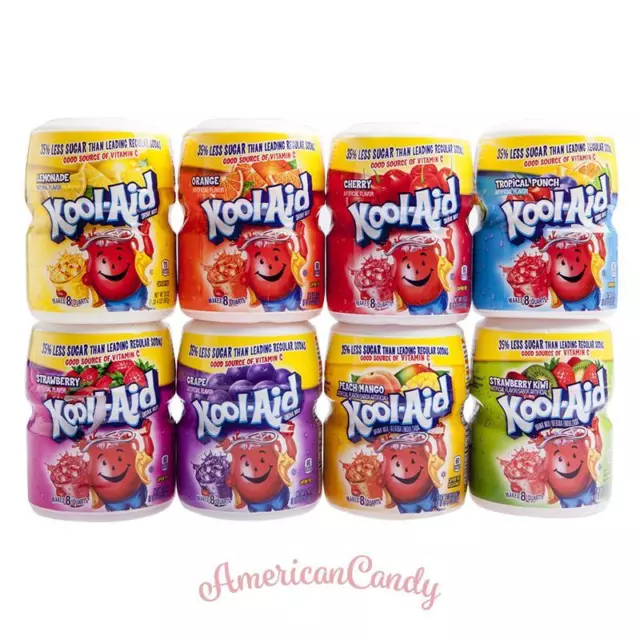 1x 538g Kool Aid US Poudre à Boire Libre Choix De 7 Variétés ( 18,57€/ KG)