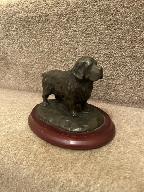 Signed  Douglas Gray Clumber Spaniel Dog  Figurine Ornament