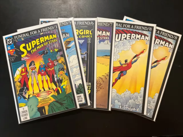 1993 DC Comics Funeral For A Friend The Adventures Of Superman Comic Books