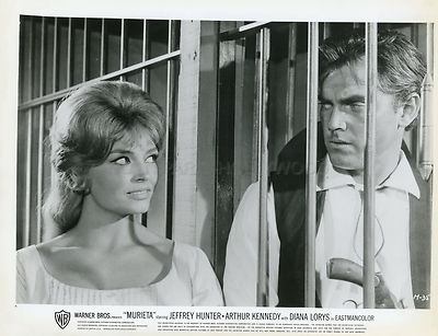JEFFREY HUNTER DIANE LORYS MURIETA 1965 VINTAGE FRENCH LOBBY CARD N°3 