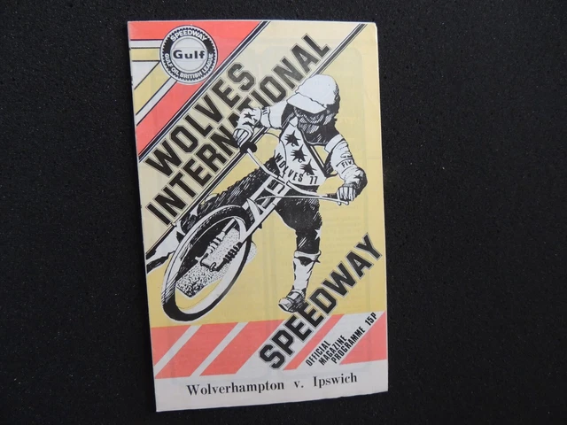 Wolverhampton Speedway v Ipswich 2nd October 1977 Official Raceday Programme