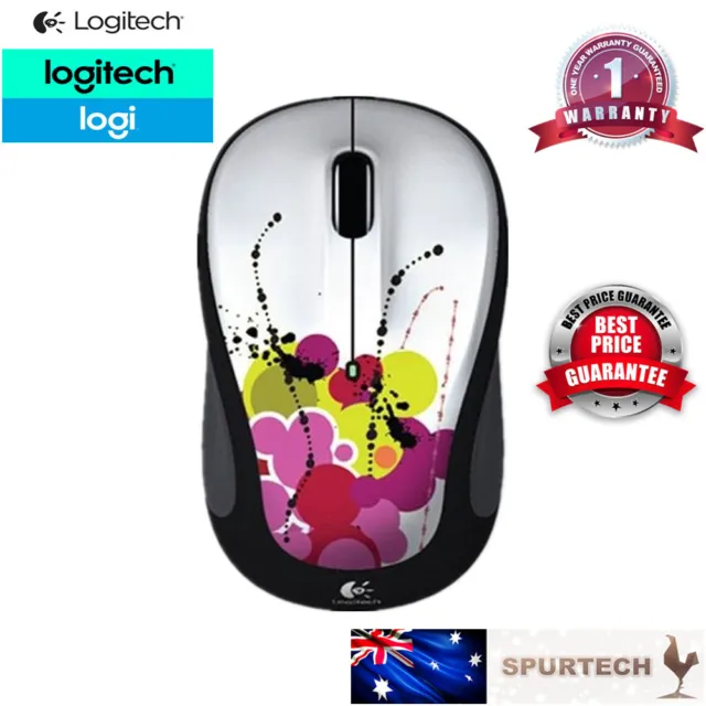 Logitech M325 Wireless Mouse Artist Collection White Glamour