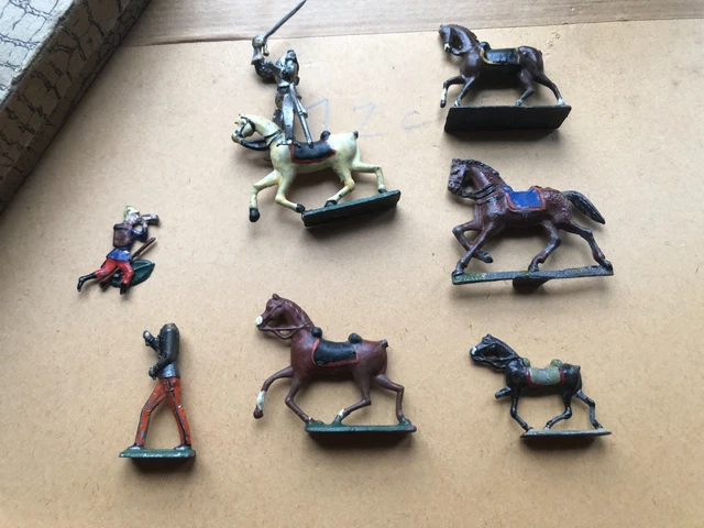 Soldat De Plomb 54mm - Cavalier Gendarme à Cheval Premier Empire Français - Figurine