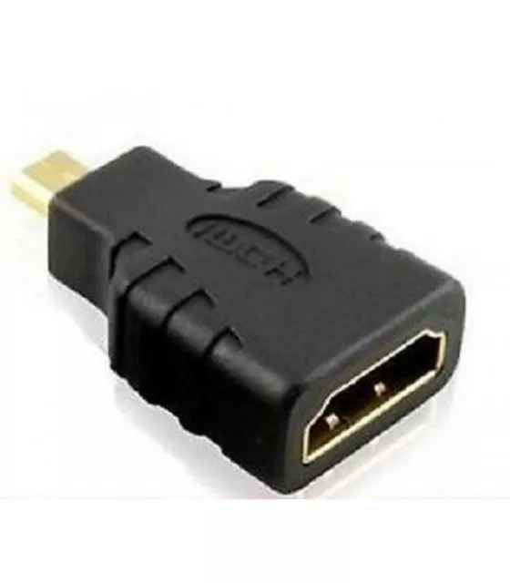 2X ADAPTADOR DE HDMI HEMBRA TIPO A a MICRO HDMI MACHO TIPO D  ENVIO DESDE ESPAÑA