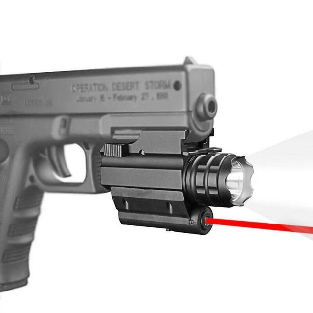 TACTICAL RED BEAM Weapon Pistol Light Gun Rifle Rail Mount LED