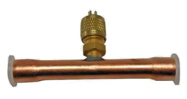 Refrigeration, Air Conditioning, Refrigerant Access Tee For 3/8" OD Lines