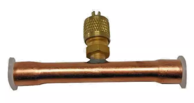 Refrigeration, Air Conditioning, Refrigerant Access Tee For 3/8" OD Lines