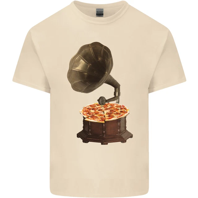 T-shirt Homme Coton Avec Motif Disque Vinyle DJ - Marque Gildan, Neuf Sans étiquettes