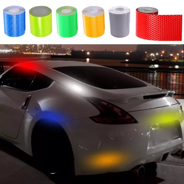 CAR AUTO REFLECTIVE Tape Safety Warning Conspicuity Reflector Tape ...