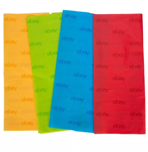 Ebay Brand 40 Sheets Of Tissue Paper 20x30 Blue Red Yellow Green Shipped In Box