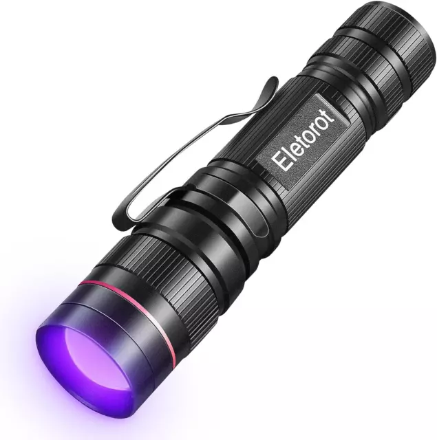 Torcia UV Led,  Lampada 395 NM Ultravioletti Zoomable Blacklight Luce Uv per Res