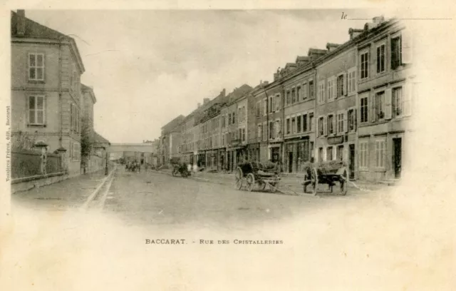 Carte BACCARAT Rue des Cristalleries