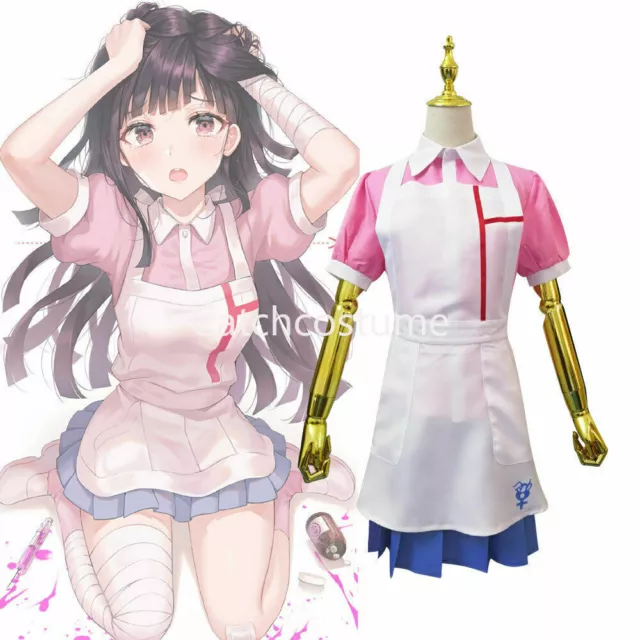 Danganronpa 2 Goodbye Despair Mikan Tsumiki Cosplay Costume Maid Dress Uniform 3