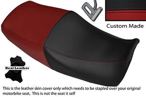 Black & Dark Red Custom Fits Yamaha Xjr 1200 95-99 1300 98-01 Dual Seat Cover