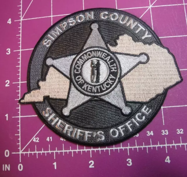 Simpson County Kentucky  Sheriff's office subdued patch