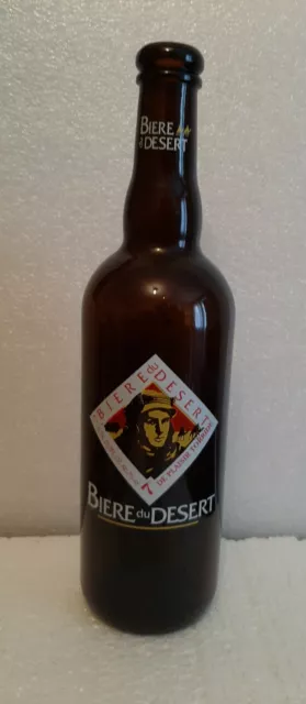 Biere Du Desert Ancienne Bouteille  serigraphiee 75 cl vide