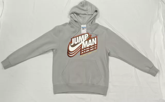 NIKE Air Jordan Jumpman Core Fleece Hoodie Sweater DC9604-097 Men's Size MEDIUM