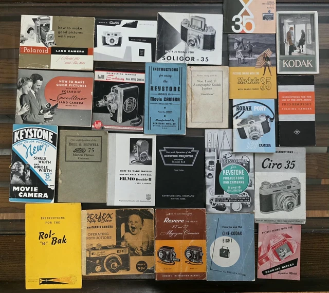 Vintage Manuals & Guides, Vintage Photography, Cameras