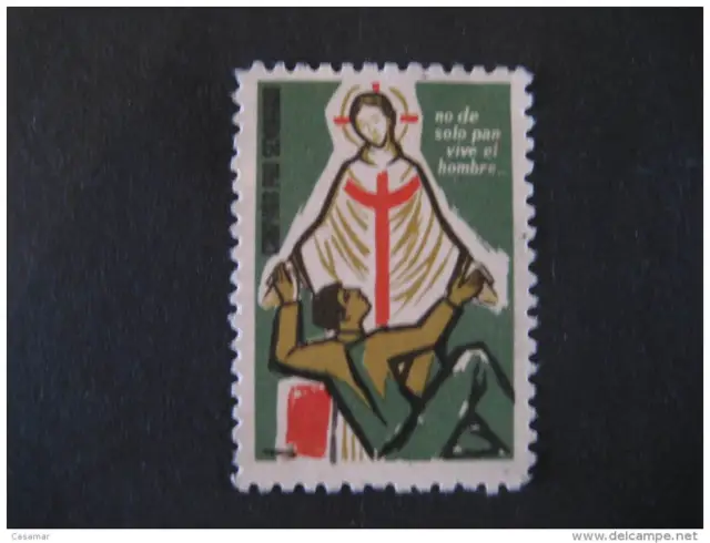 Priester Priest Religion Poster Stamp Label Vignette VI � Uhr Eta