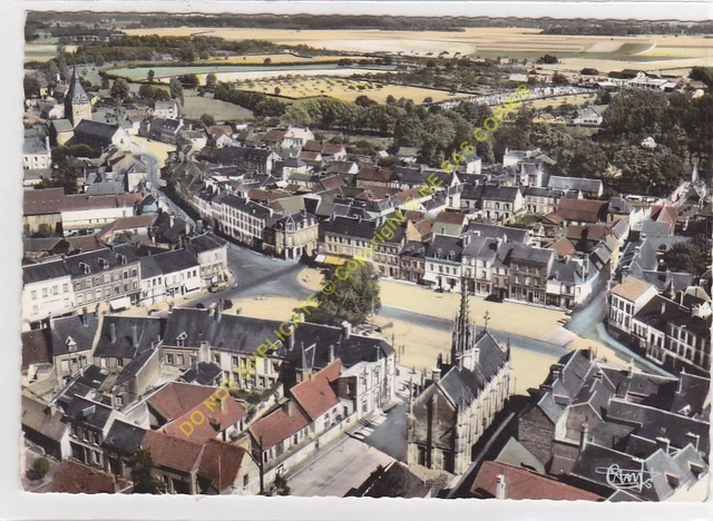 CPSM 27160 BRETEUIL ON ITON Aerial View CITY HOTEL & PLACE LAFITTE