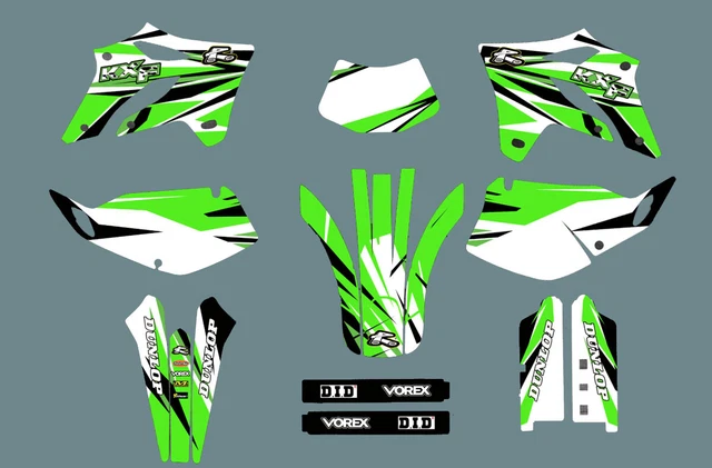 Decals Stickers Kit Backgrounds Graphics FOR Kawasaki KLX250 2004-2007 2005 2006